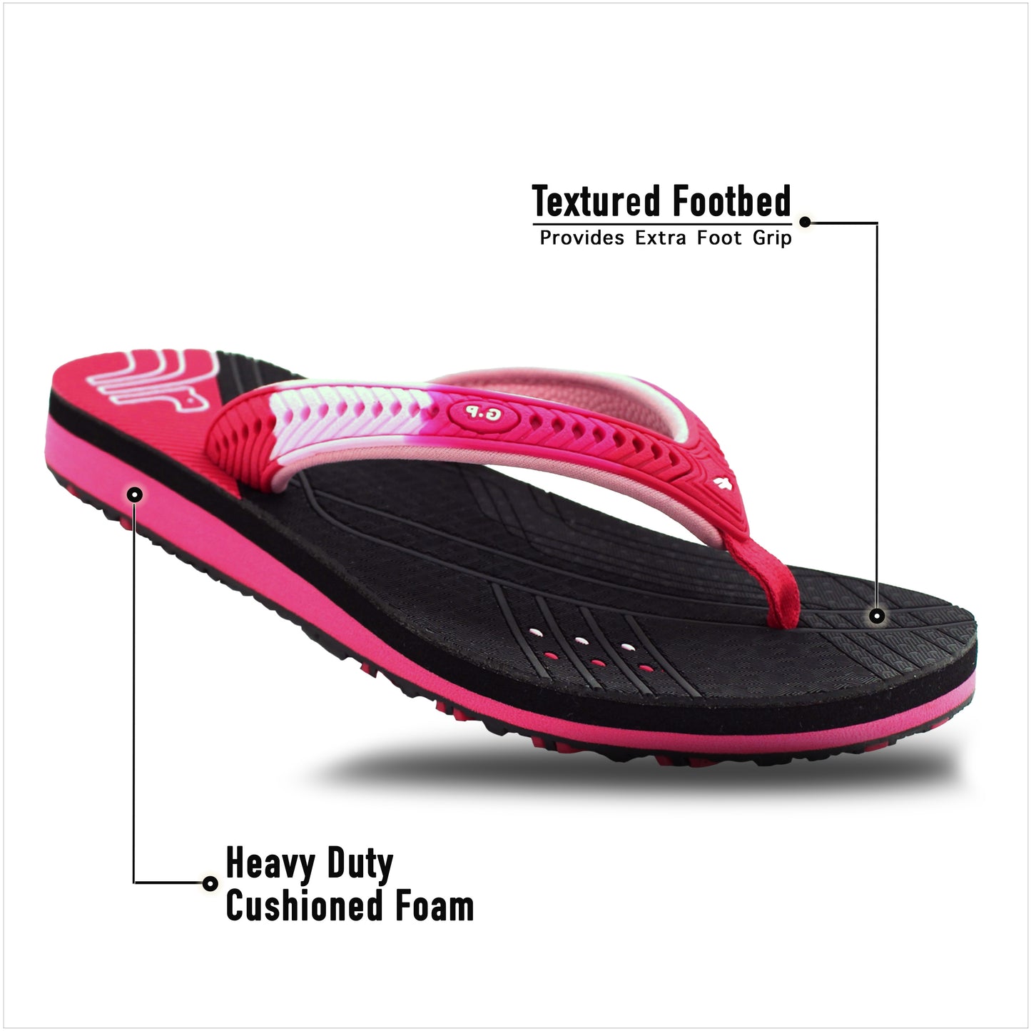 Classic Flip Flops: 9097 Fuchsia