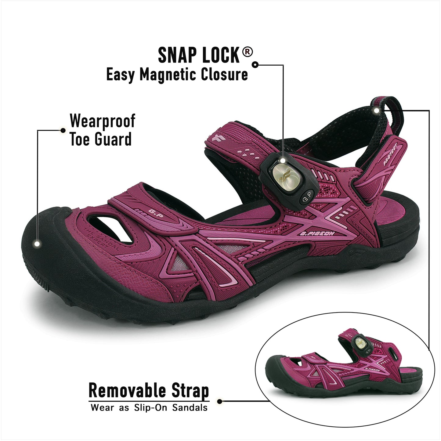 Toe Guard: 3842 Burgundy