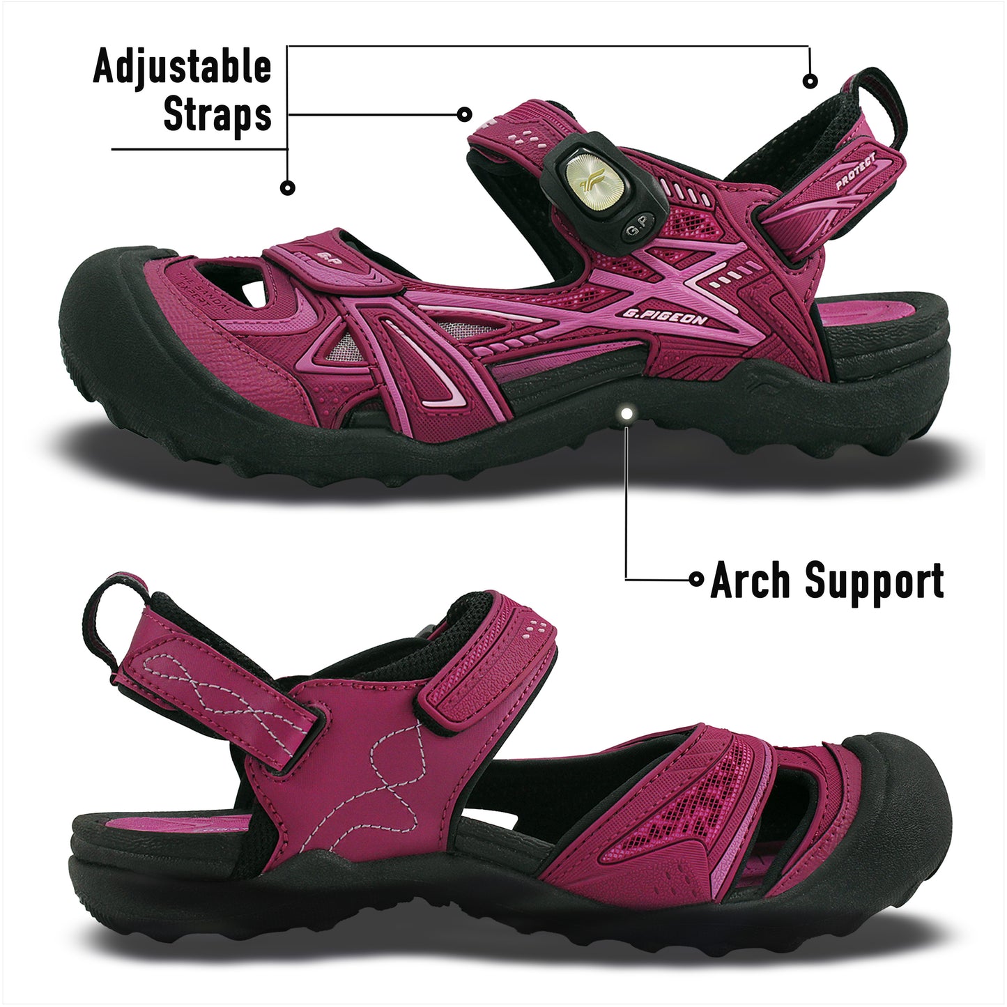 Toe Guard: 3842 Burgundy