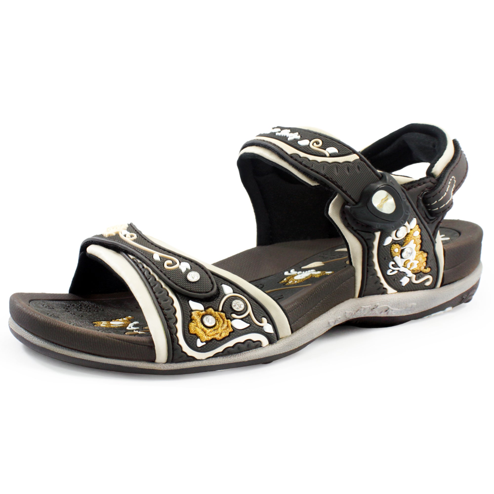 Women Signature: 5991 Brown – Gold Pigeon Shoes